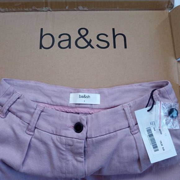 NEW! BA&SH Pink Pants, size 1, US 4, New With Tag - Picture 4 of 15